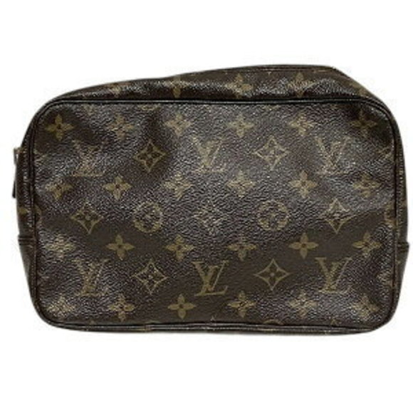 Louis Vuitton Monogram Truss Toilette Accessory Cosmetic Pouch Bag - Picture 1 of 8